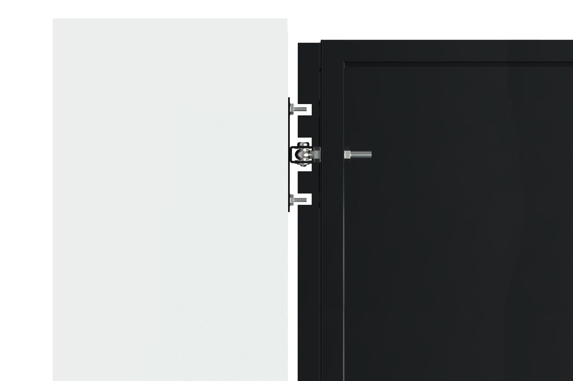 Portillon acier 1M NALI H.120cm Noir mat