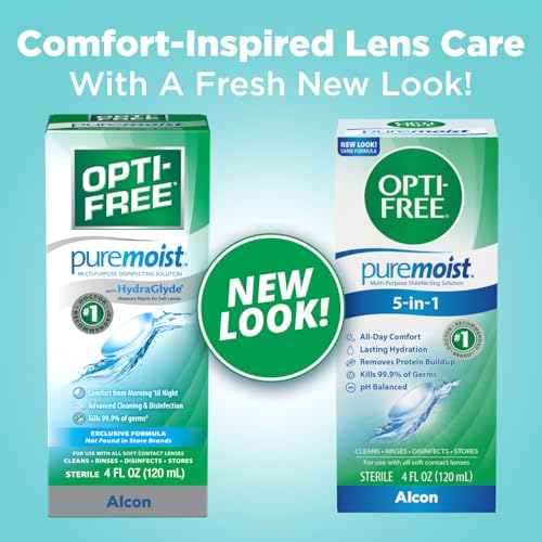 Image of Opti-free Puremoist Multi-Purpose Contact Lens Cleaning and Disinfecting Solution, 4 Fl Oz