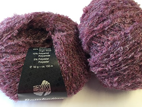 Lana Grossa bombo Lino Lux FB.003 lilla