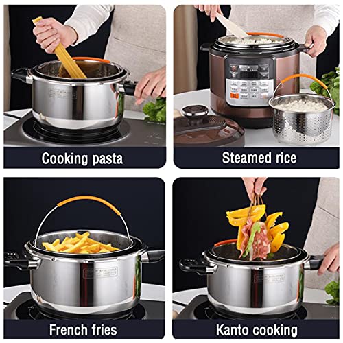 Cestini per friggere per patatine fritte, in acciaio inox, con manico, multifunzione, per patatine fritte, filtro per casa, ristoranti, hotel