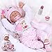 ZIYIUI DOLL Muñecos Bebé Reborn Niña Realista Silicona Suave Recién Nacido Dormir Juguetes 22 Inch 55cm