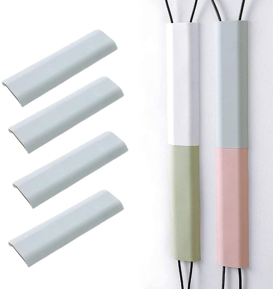 RKPM HOMES Cable Protector I Concealer Cord Cover I Self-Adhesive Wall Mount Paintable Cable Management for Home, Office, Warehouse I Easy to Unfold & Open I Raceway to Hide Wires (Pack of 4, Grey)