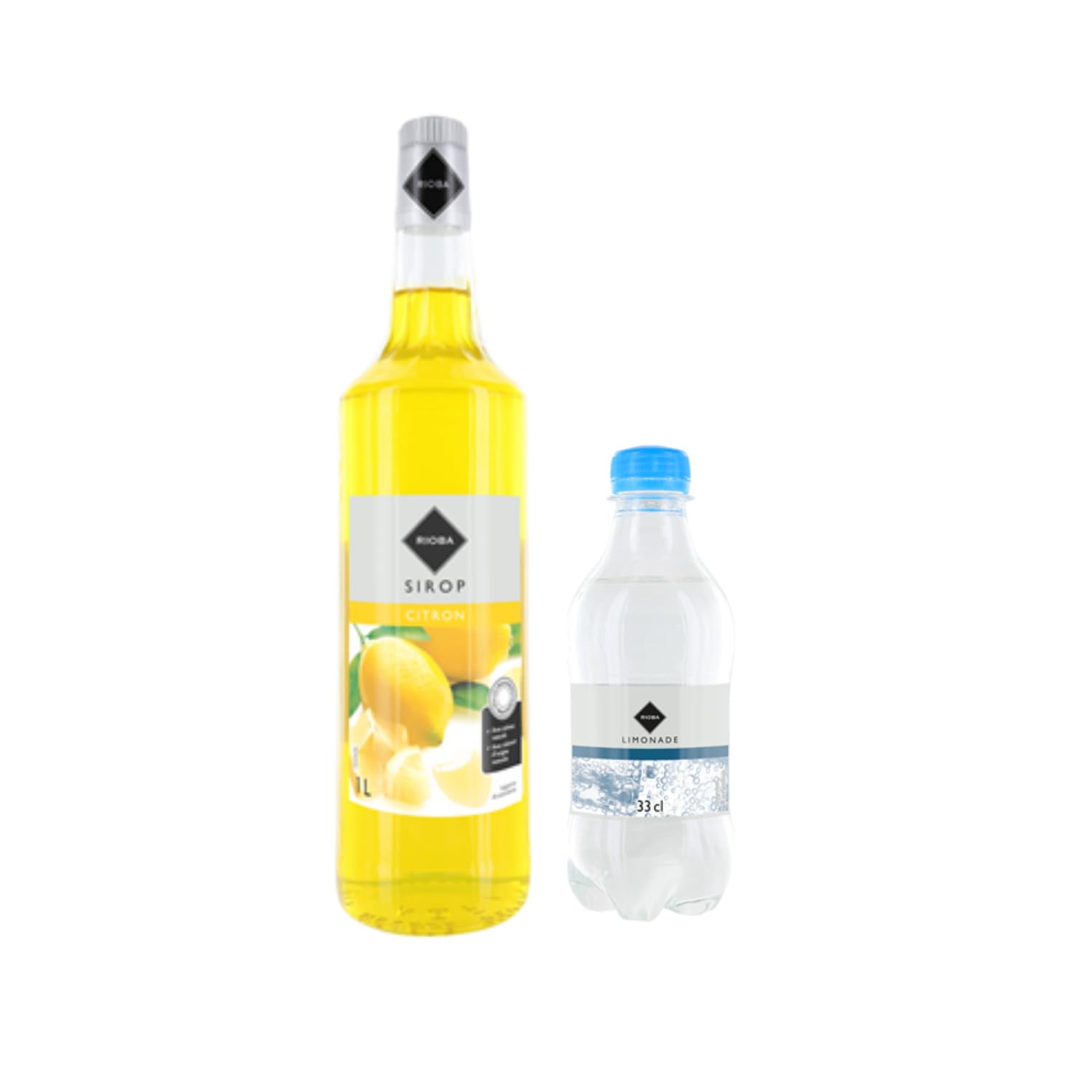 Lot Sirope Gilbert & Limonada:Sirope Gilbert Limón 1L - Limonada Gilbert (24x33cl)