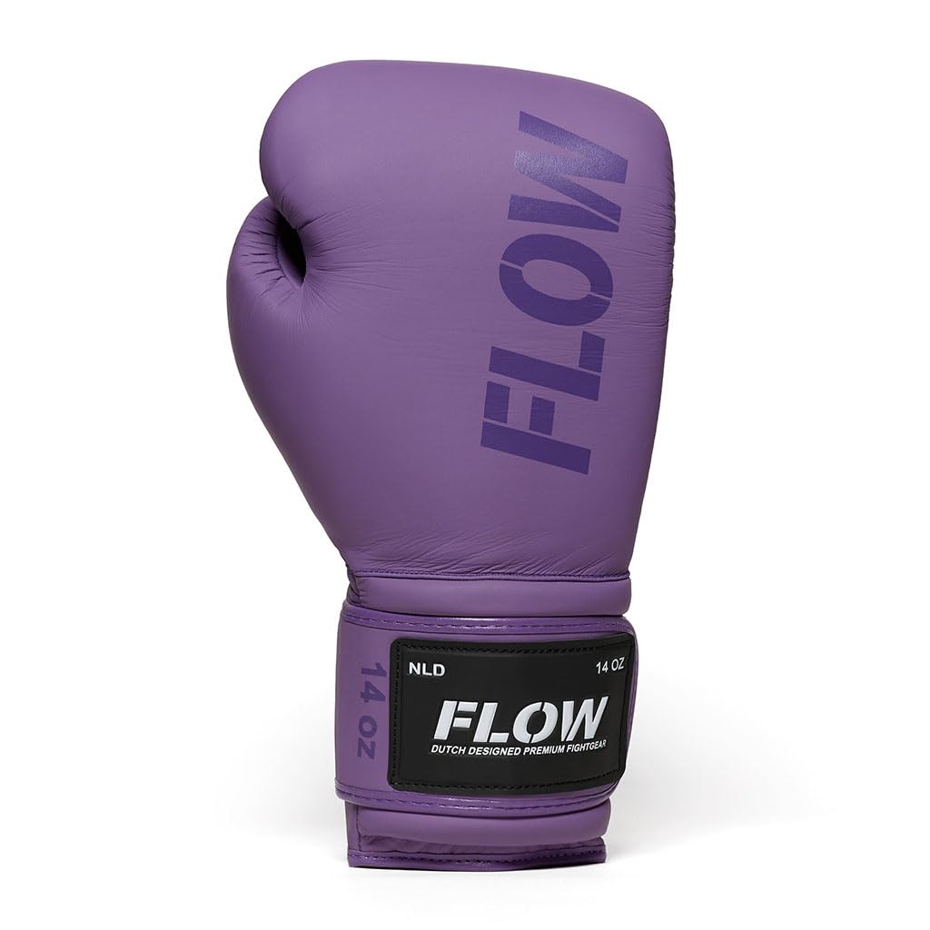 Flow Challenge Gants de Boxe en Cuir Véritable – Coupe Tight-Fit Ajustée pour Un Contrôle Précis – Sparring, Sac de Frappe, Muay Thai, Kickboxing & MMA – Homme et Femme