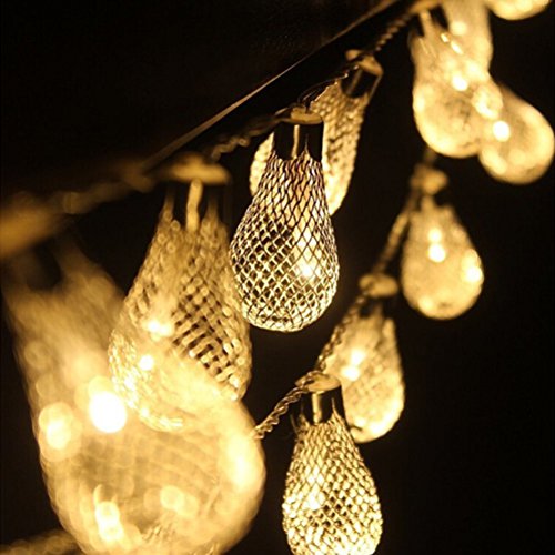 Image of MIRADH 14 Bulb Shape Led Lantern 16ft Long Lantern Fairy Lights Diwali Christmas String Lights Outdoor Decorative Lights for Garden,Home,Party,Bedroom (Warm White) (Bulb Shape)