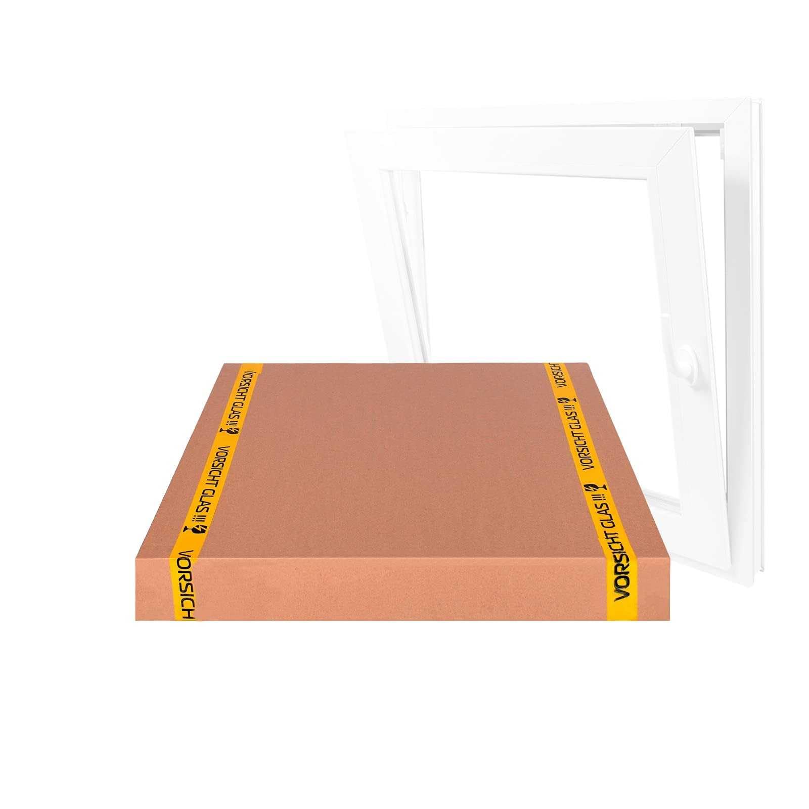 Ventana Fija de Plástic: Ventana Para Sótanos (Ancho x Alto: 75 x 80 cm), Ventana Blancas, Ventana de Doble Acristalamiento, Cristal Transparente (Ancho x Alto: 750 x 800 mm).