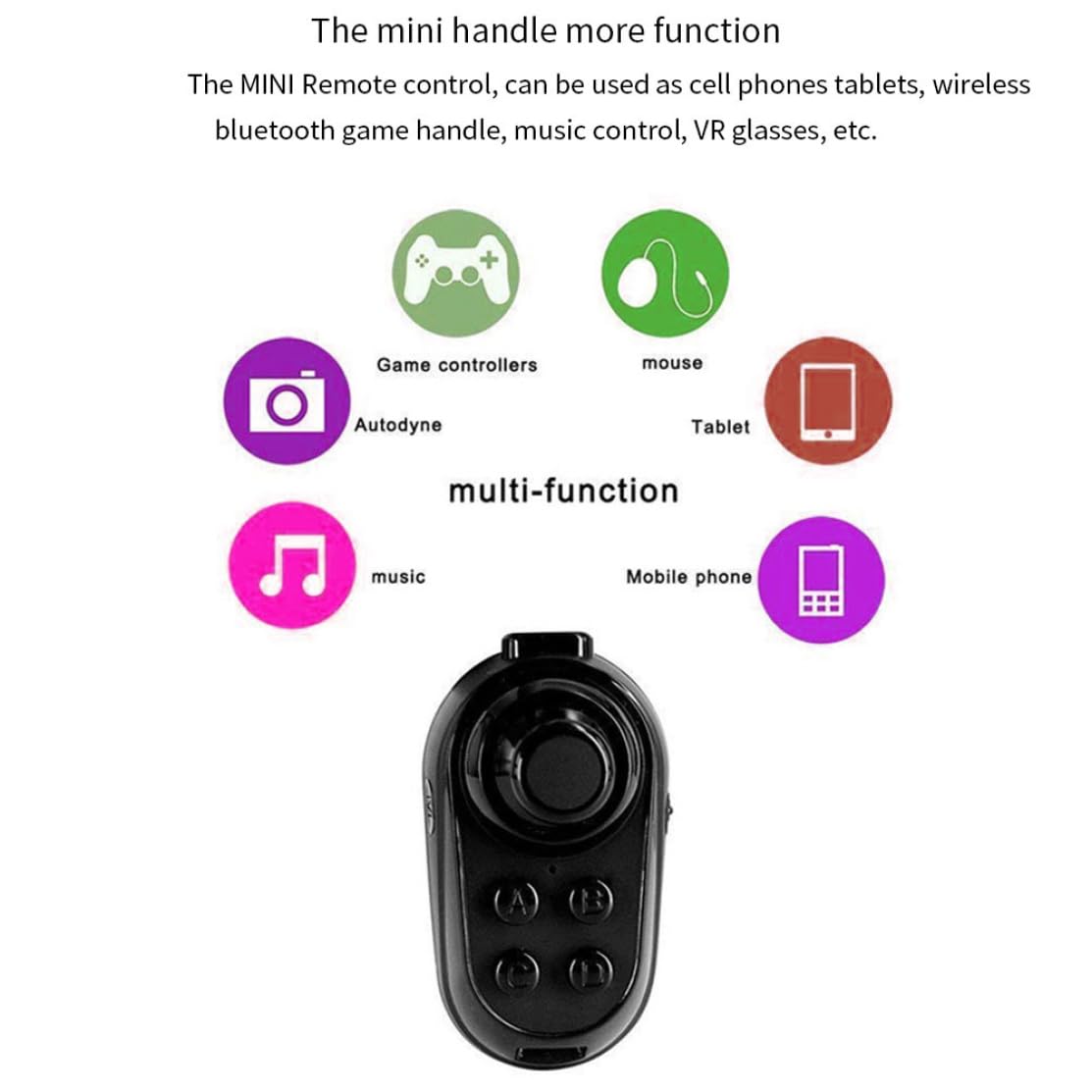 CUCUFA Controlador VR inalámbrico Gamepad Joystick Joystick Remote Control de Control Remoto Joypad para teléfonos Video Video