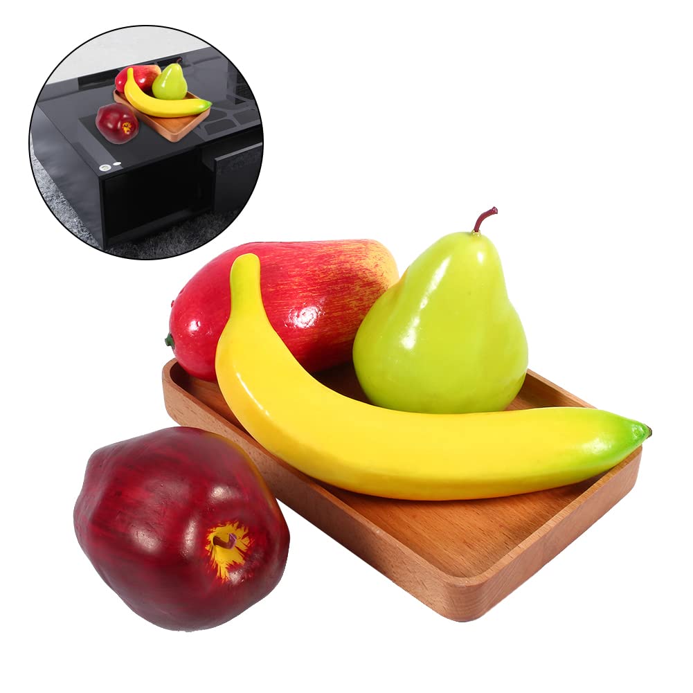 6 pièces Paquet de fruits artificiels, faux fruits pour la décoration