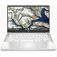 HP Chromebook 14-inch HD Touchscreen Laptop, Intel Celeron N4000, 4 GB RAM, 32 GB eMMC, Chrome (14a-na0040nr, Ceramic White)