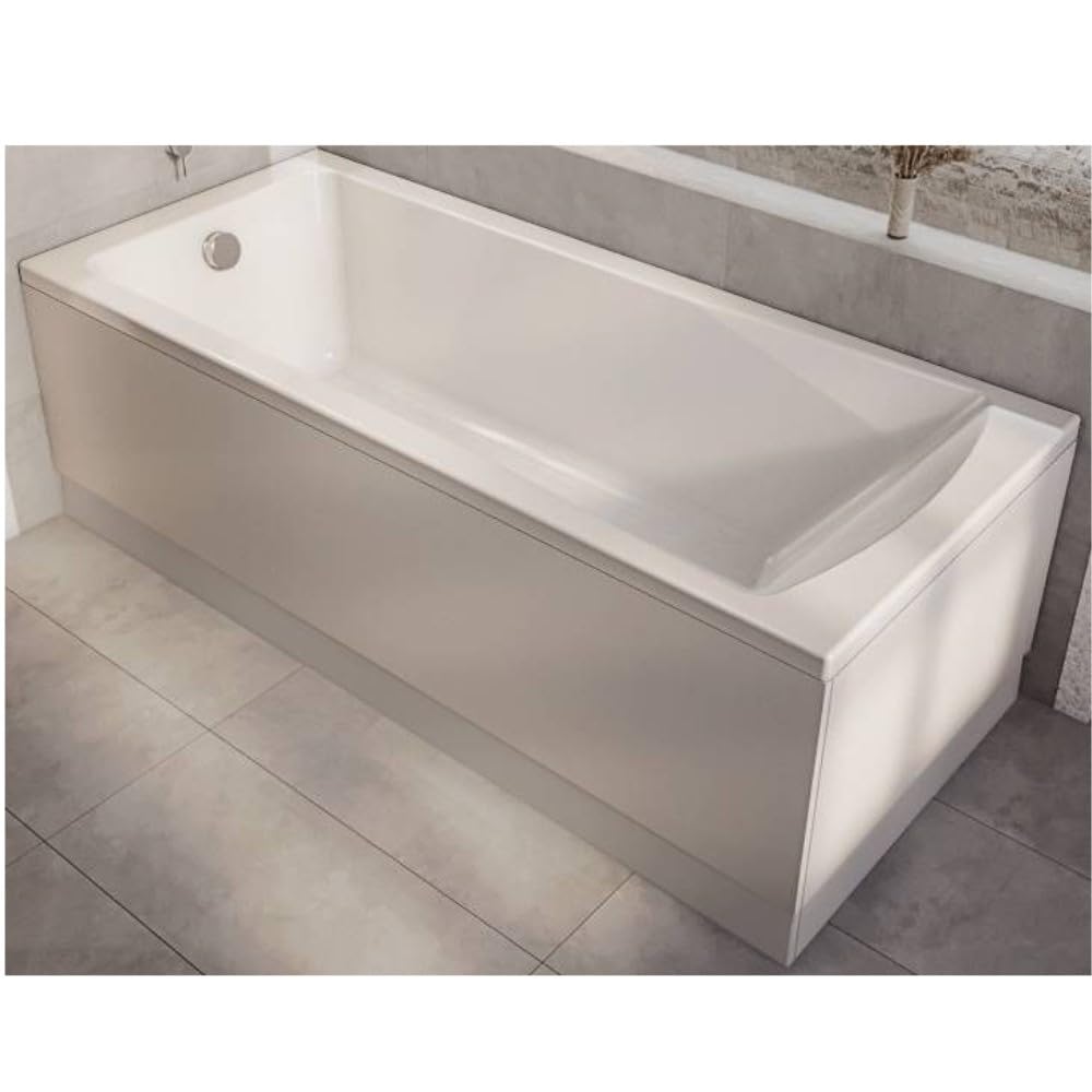 Milano Elswick White 1500mm x 700mm Single Ended Square Bath Panels
