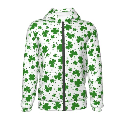 St Patrick's Day4 Kid Hoodies Boys Zip Up Sweatshirts Girls Pullover with Pocket2