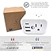 Cruise Approved Power Strip Non Surge Protector for Cruise Ship Multi Plug, 6 Outlets, 2 USB-A, 1 USB-C, & 3 AC Outlet for Carnival, Celebrity, Princess, Norwegian & Major Lines in 2026 & 2027