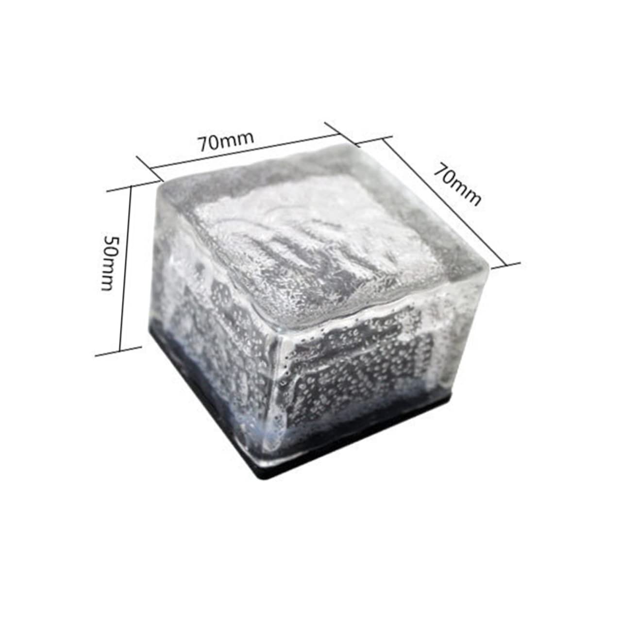 KICHOUSE Solar-Powered Outdoor Garden Lights Rocks Led Brick Lights for Courtyard Patio Lawn