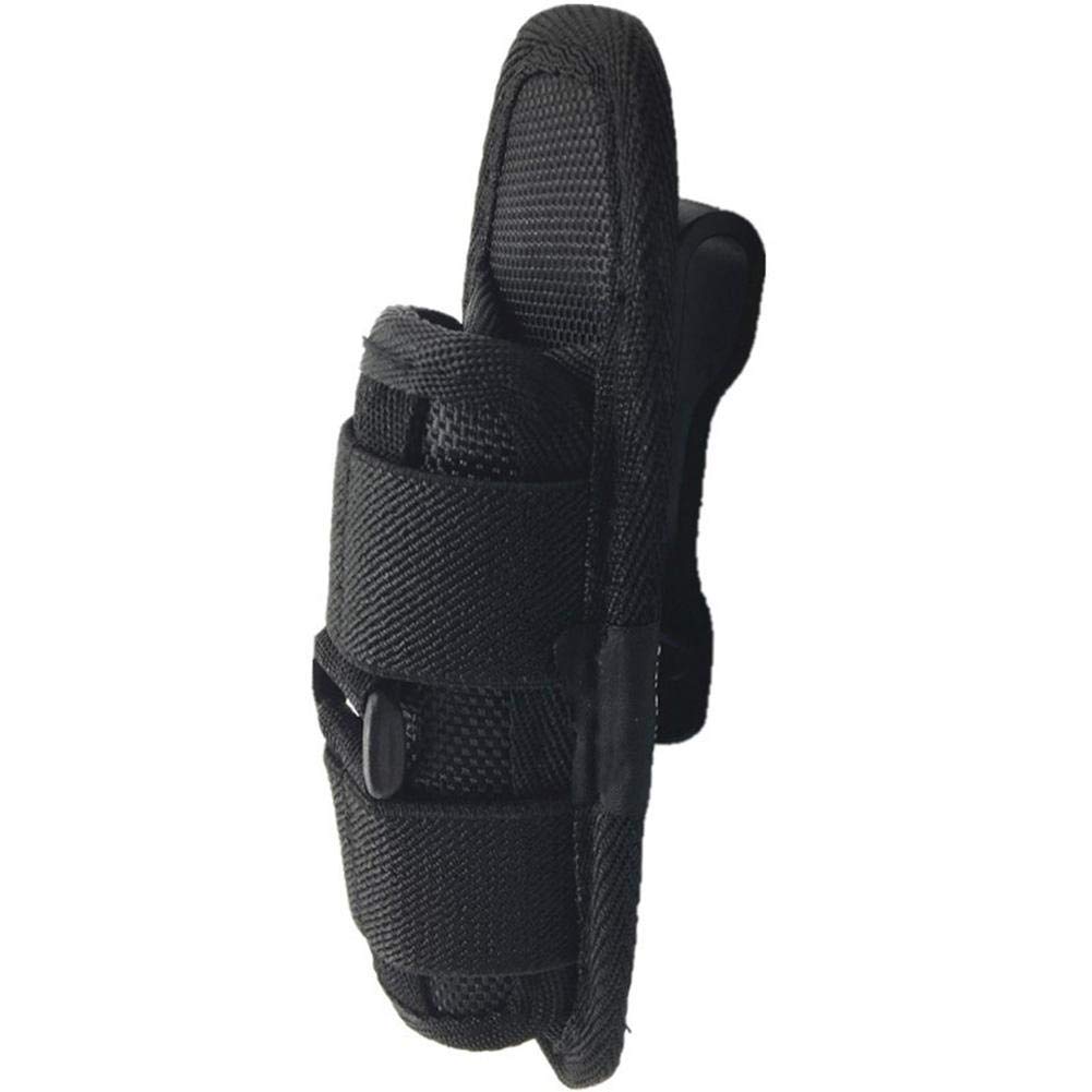 Ploufer Lantern Case, Nylon Bag Holder with Belt and 360° Swivel Waist Clip for Outdoor Portable Lighting, Scratch Resistant, Black