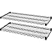 Lorell 69136 Extra Shelves,F/Wire Shelving,48-Inch X24-Inch ,2/Ct,Black