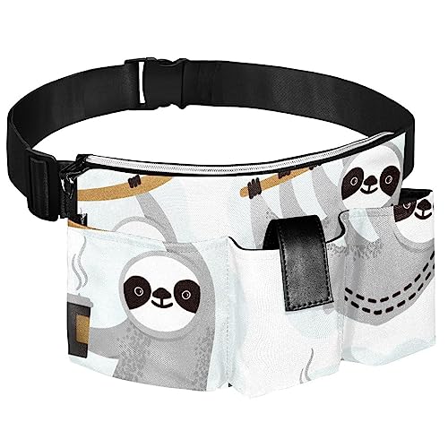 Riñonera Deportiva Estwell Unisex - Nailon Resistente Al Agua, Ajustable, Con 2 Bolsillos Con Cremallera