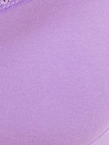 Image of Jockey 1723 Women Wirefree Padded Super Combed Cotton Elastane Stretch Medium Coverage T-Shirt Bra with Lace Styling