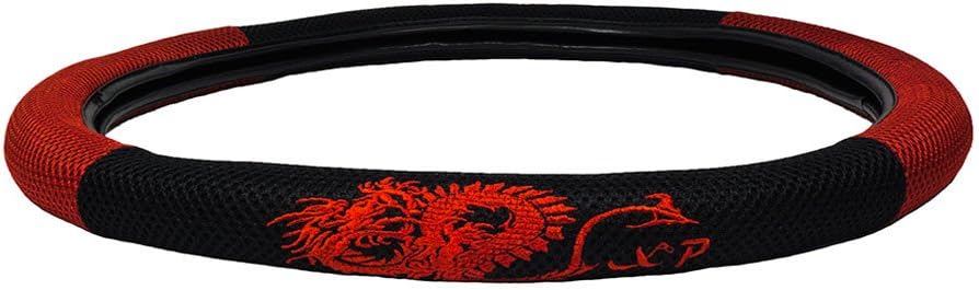 Dragon Mesh Steering Wheel Cover - Red