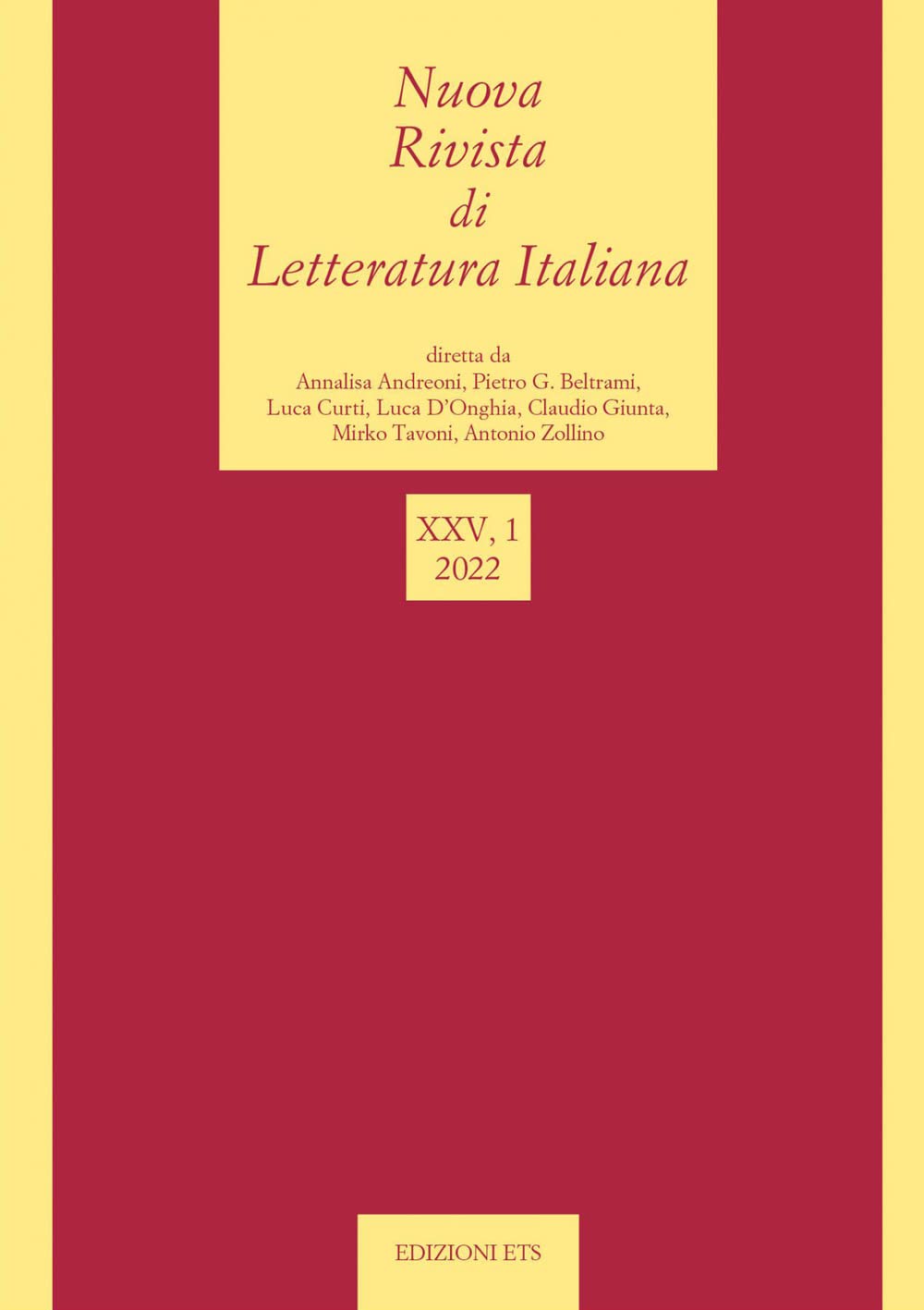 Nuova Rivista Di Letteratura Italiana (2022) (Vol. 1) - 4