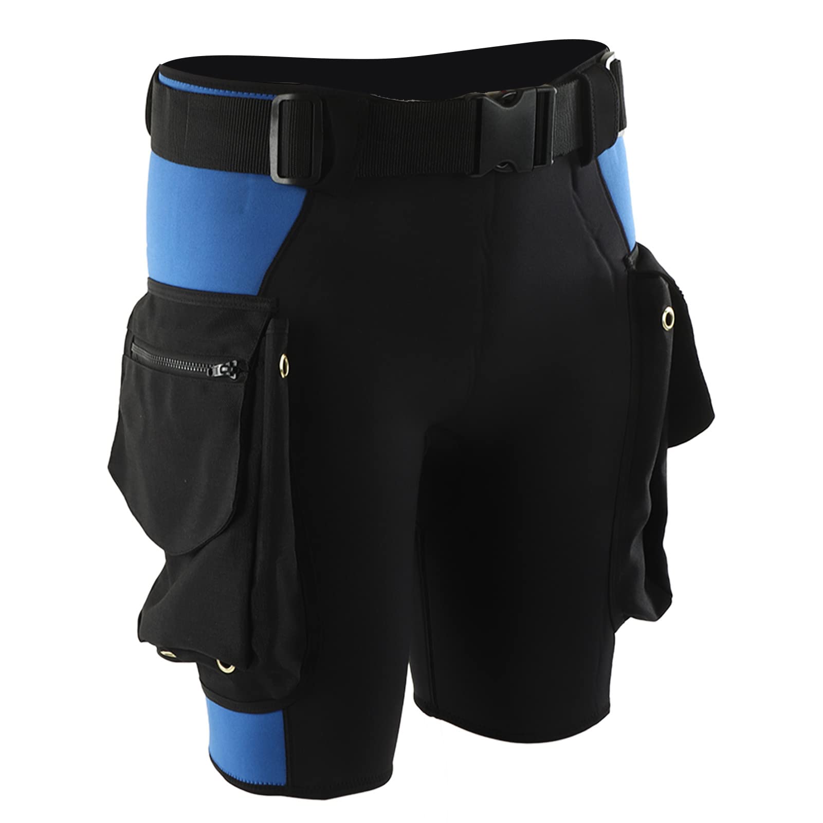 Diving Shorts, Snorkeling Shorts, Shorts, Tightness Adjustment Pocket Zipper, Swim to Surf (M)