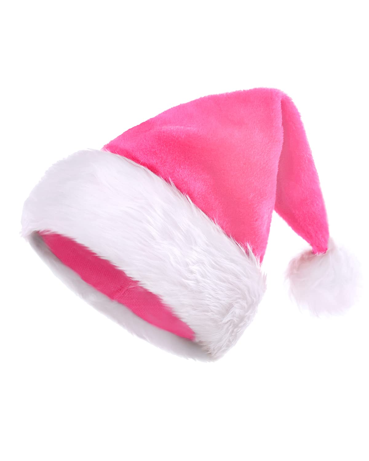 KONVINIT Cappello Babbo Natale Cappelli Natalizi Caldo Natale Cappello Peluche Cappelli Babbo Natale Cappellino Babbo Natale Adulti per uomo e donna