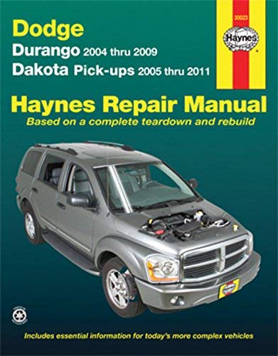 Dodge: Durango 2004 thru 2009 Dakota Pick-ups 2005 thru 2011 by John A Wegmann (November 11,2011)