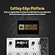 HOTONE Multi-Effektpedal-Dual-Effekt-Ketten mit Expression-Pedal, FX Loop, MIDI I/O Stereo, OTG, USB-Audio-Schnittstelle, Touchscreen, Ampero II (inklusive 10 zusätzlichen Fußschalter-Aufsätzen)