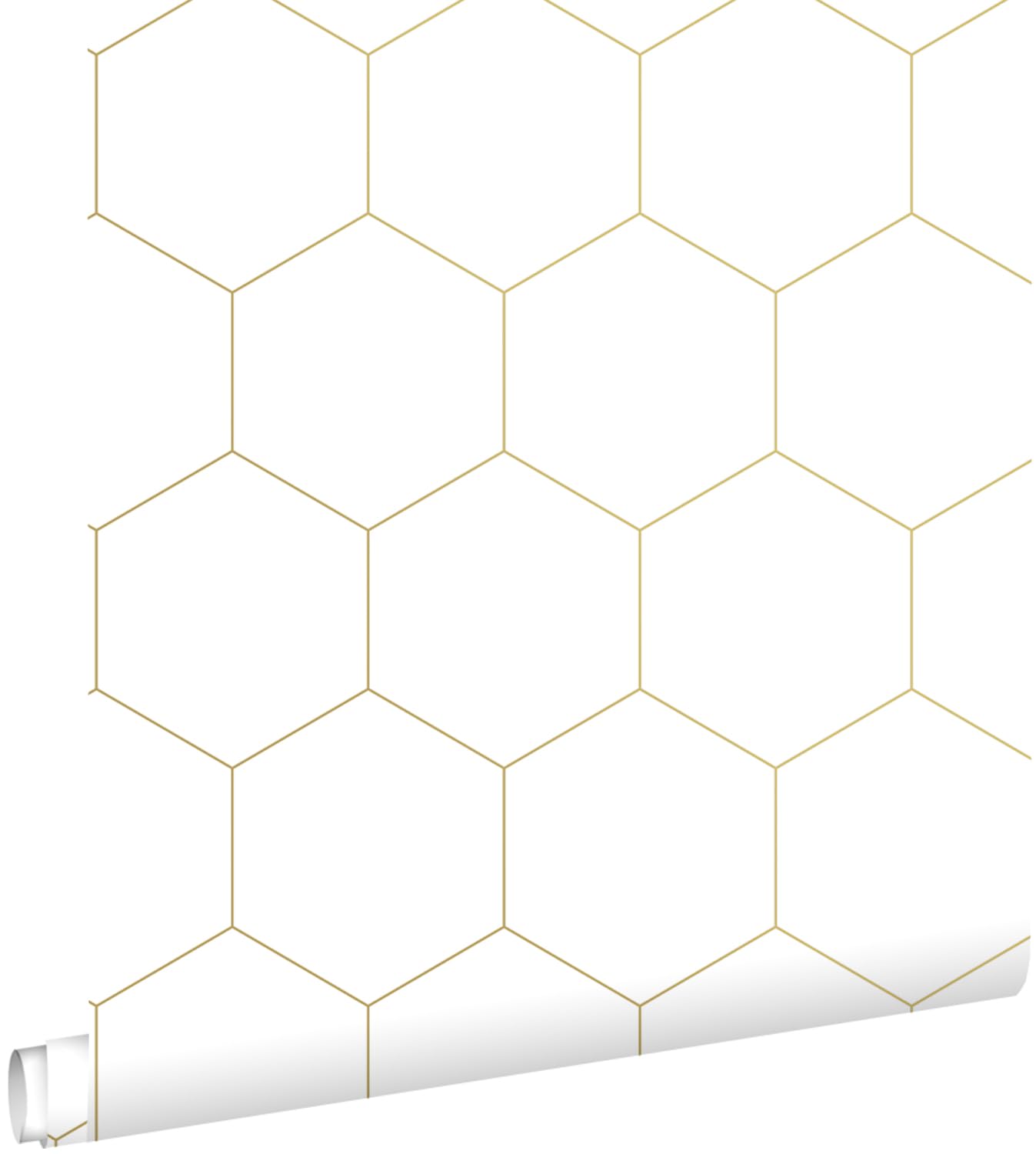 ESTAhome Tapeta klątwa białymIzłotym 53 cm x 10.05 m