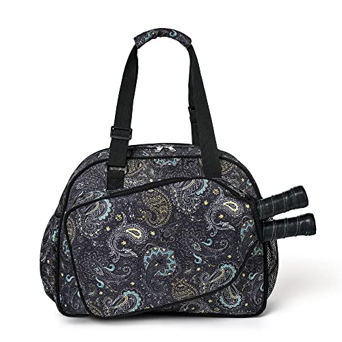 Image of Boulder Bee Pickleball Bags, Premium Pickleball Tote Bag for Girls, Women's Hand /Shoulder Gym Bag w Water Bottle Holder, with Pickleball Racquet /Paddle Holder