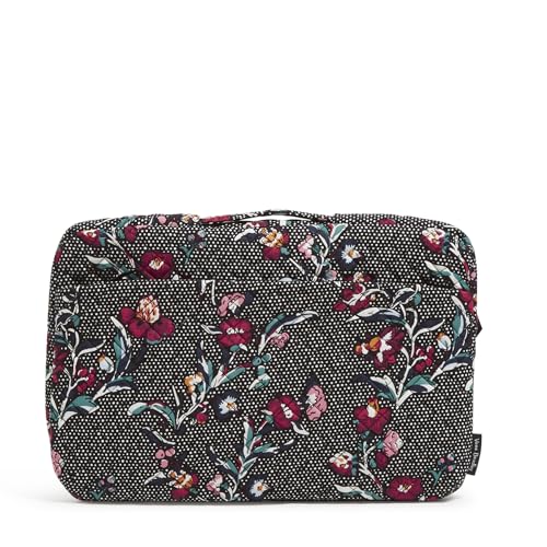 Vera Bradley Women's Cotton Laptop Organizer, Perennials Noir Dot, One Size