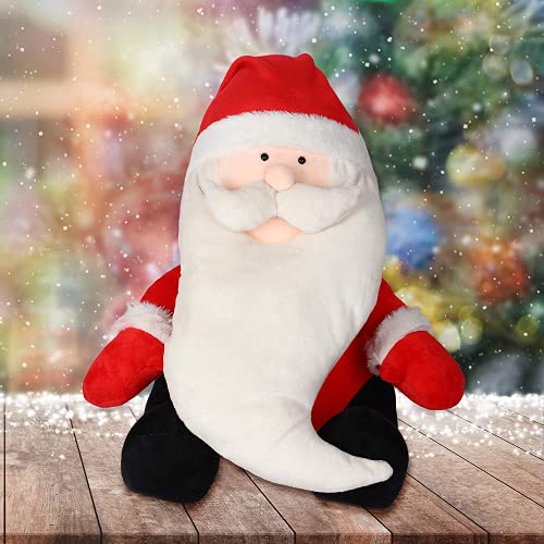 Image of HUG 'n' FEEL SOFT TOYS Santa Claus Soft Toys, Baby Toys, Kids Toy, Soft Toy, Toy for Girl, Birthday Gift for Girl, Christmas Decorations for Home, Toy Gift for Girls, Toys Gift Items, (35cm, Red)