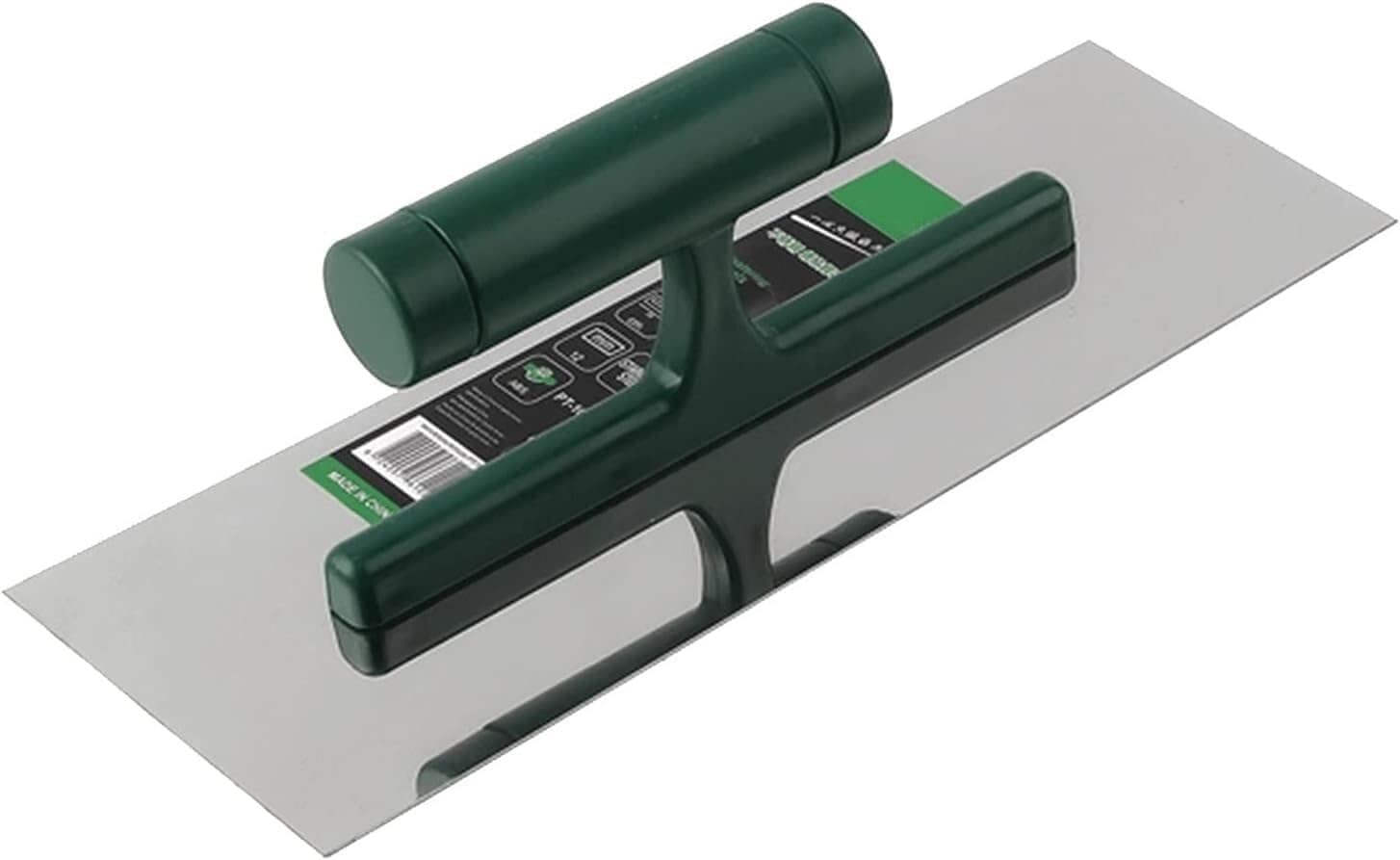 halcón de enyesado, paleta de enyesado, 1 paleta de albañilería profesional de acero inoxidable raspador de cemento tablero de barro herramienta de enlucido de construcción con mango de plástico Herra