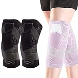 AKMD Swellsock knee Flexwrap - Knee Compression Sleeve - Best Knee Brace, Adjustable 3d High Elastic Click Rain Knee Compression Sleeve (XL, BLACK (1pair))
