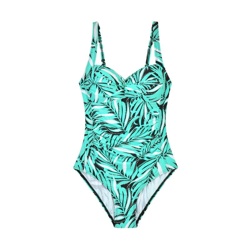 WIN.MAX Costume Intero Donna, Costume Intero con Controllo della Pancia, Costume da Bagno Taglie Forti per Donna Monokini Push-up Vintage, per Coppe da C a DD