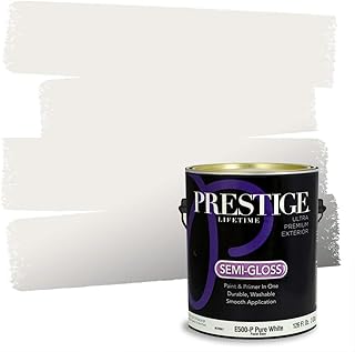 PRESTIGE Paints Exterior Paint and Primer In One, 1-Gallon, Semi-Gloss, ...