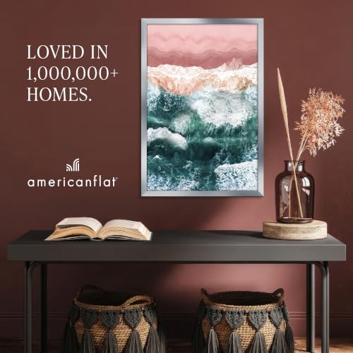 Image of Americanflat 24x36 Poster Frame - Engineered Wood - Silver