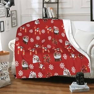 Cute & Cozy Blankets and Throws for Adults & Kids, Fuzzy Fleece Christmas Throw - 40"x60" Cute Cozy Blankets and Throws for Adults Kids Fuzzy Fleece Christmas Throw 40×60