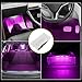 X AUTOHAUX 2pcs Footwell Light for Tesla Model 3/Y/S/X Purple Lights Interior Car Pink Purple LED Lights for Footwell Door Puddle LED Lighting Bulbs Trunk Inside Under Glow Glove Box