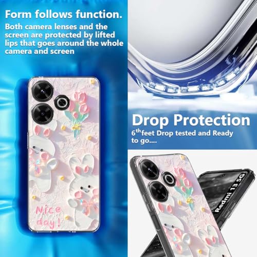 Image of Fashionury Soft Mobile Back Cover for Redmi 13 5G (Silicone Multicolor)