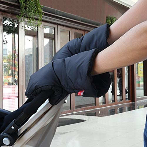 Winter Baby Pram Stroller Warm Pushchair Hand Baby Buggy Clutch Cart Muff Stroller Accessories : Dark