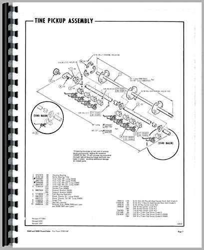 Hesston 5580 Round Baler Parts Manual