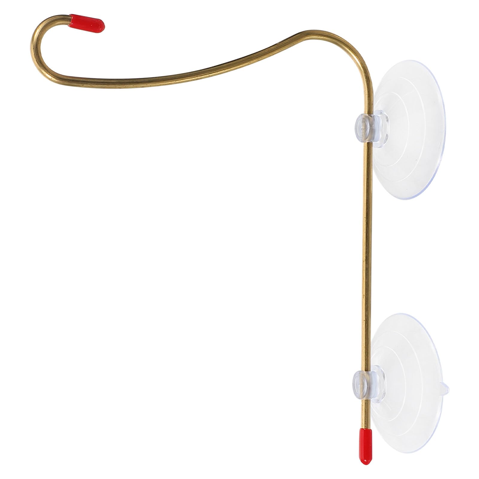 INOOMP Window Mount Hook Copper for Hummingbird Feeder Hanger with Suction Cups