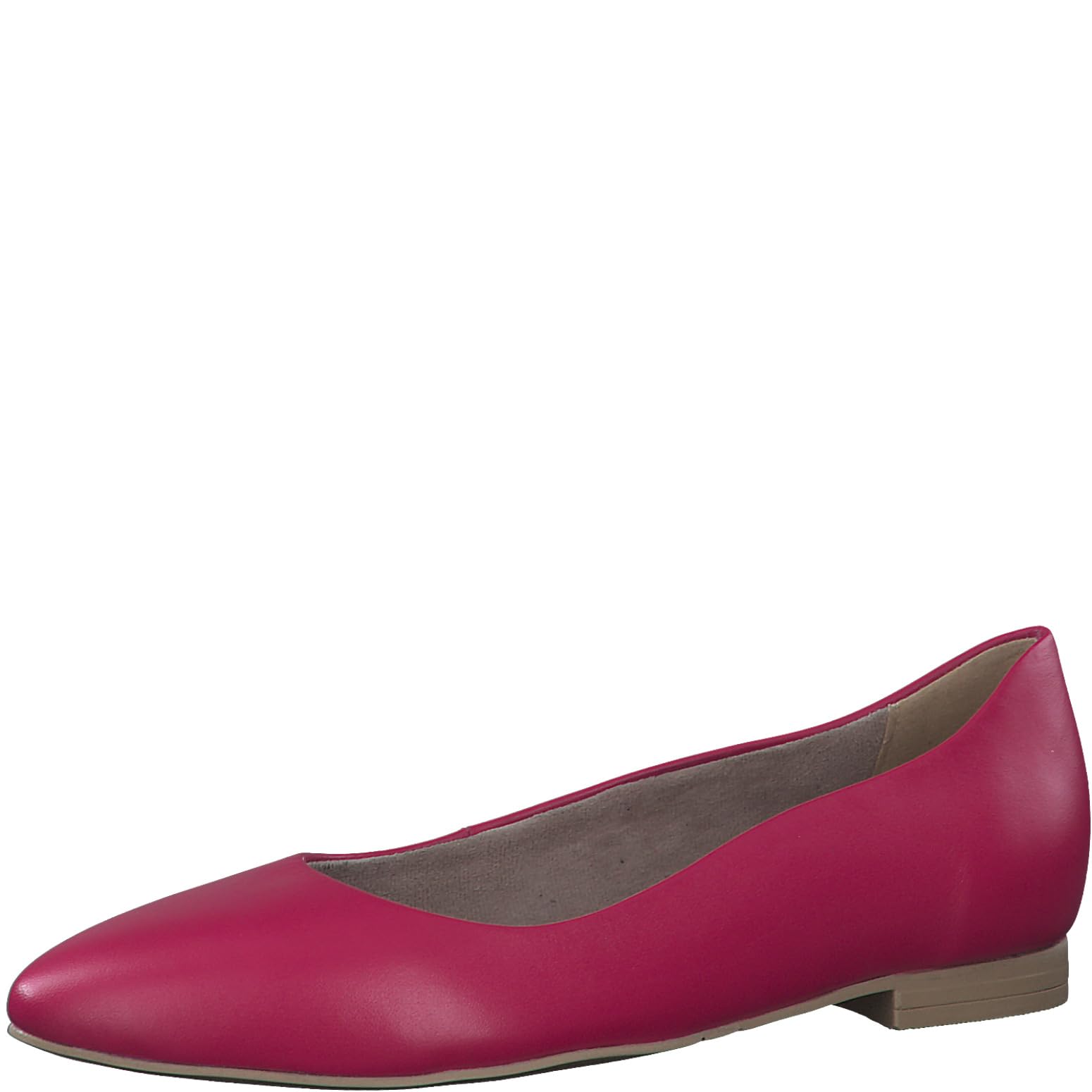 Tamaris Women's 1-22119-42 Ballet Flats, Fuxia Leather, 3.5 UK