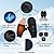 Gasumos Heated Gloves Mittens for Men Women, Rechargeable Hand Warmer Glove with Touchscreen, Electric Gloves for Raynauds, Outdoor Work, Hunting, Camping, Hiking(L)