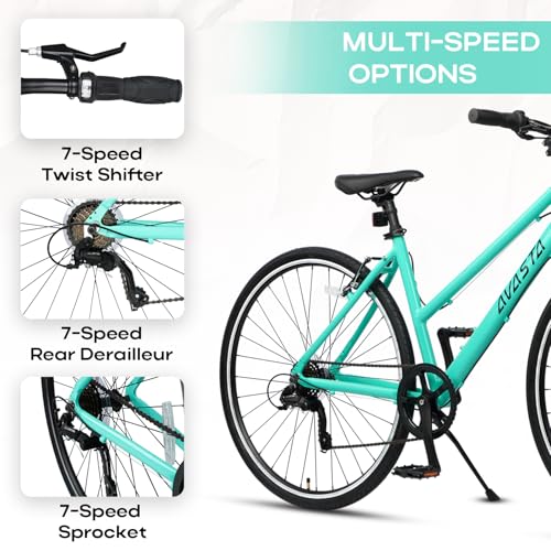 AVASTA Populus 700C Road Bike for Women with Kickstand, 15