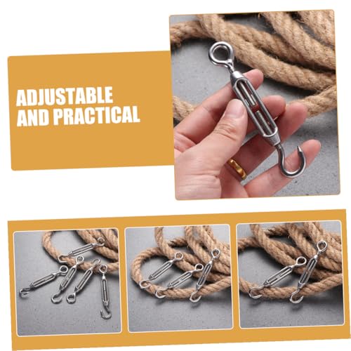 Juego de 5 Tensores ajustables para cable de acero M5 Acero inoxidable 304 miniatura 7