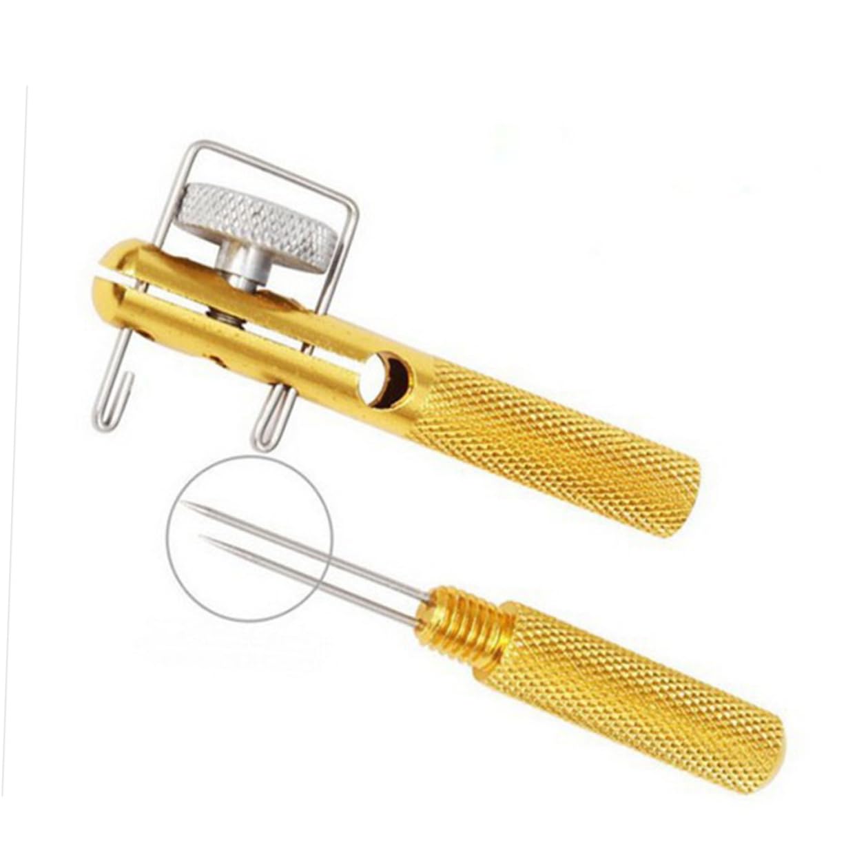ifundom 2pcs Metal Fishing Line String Knotter for Fly Knot Tying Tool Fishing Hook Setter Line Tyer Portable Hook Tool