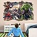 Stickers muraux Stickers muraux 3D super-héros Art mural sticker mural autocollant mural jeu rôle Spiderman jeu rôle décor à la maison