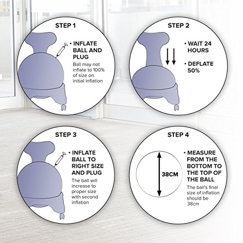 image for Gaiam Kids Balance Ball Chair - Classic Children's Stability Ball Chai