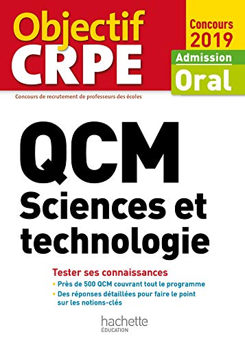 Télécharger QCM CRPE : Sciences et technologie 2019 PDF